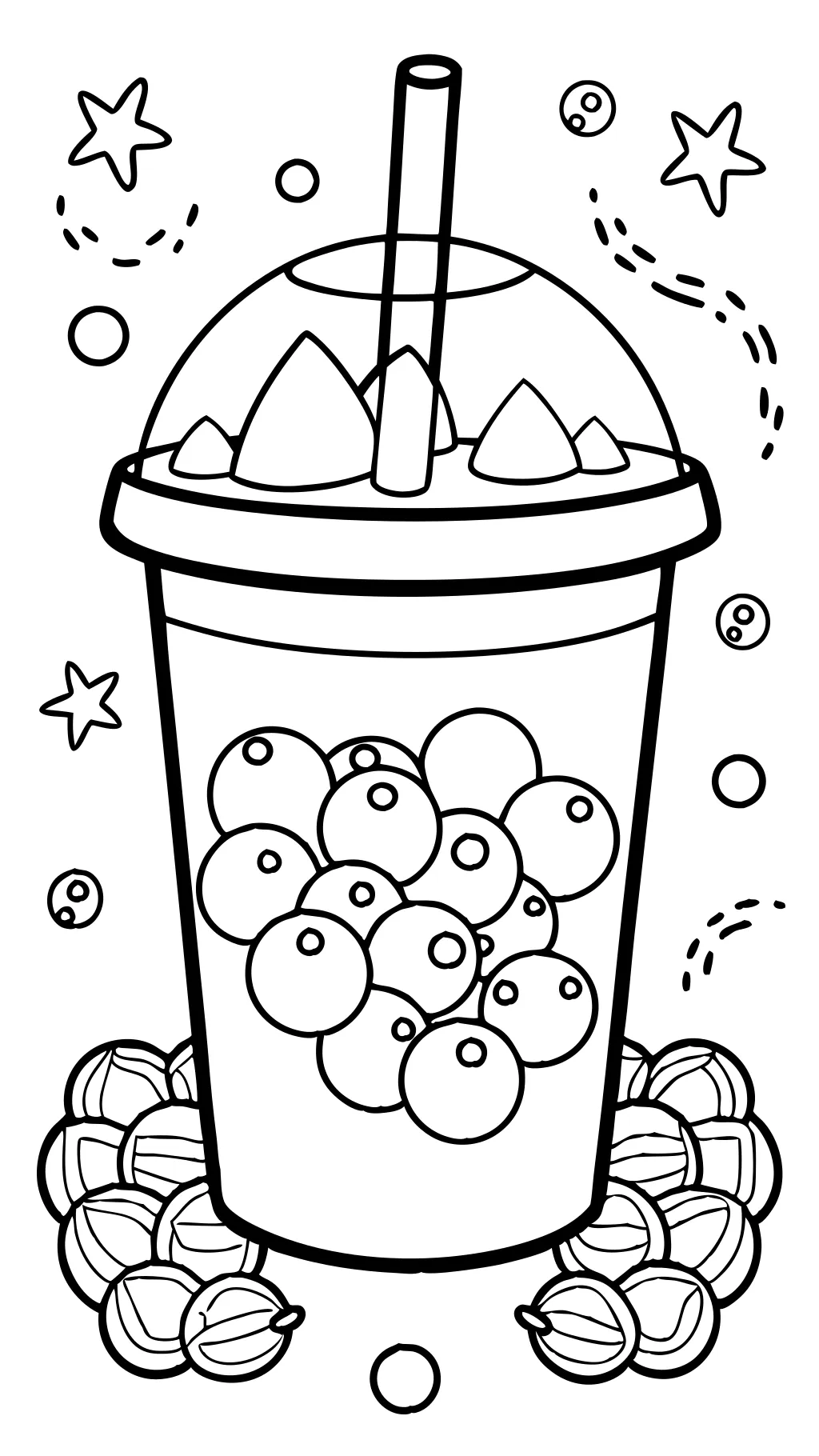 boba coloring page